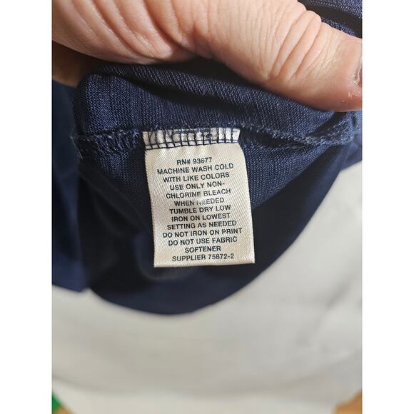 St Johns Bay Performance Polo Shirt Mens Large Navy Blue Short Sleeve Quick Dry - Picture 4 of 7